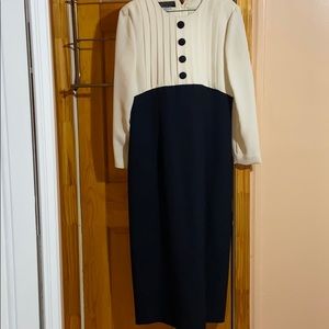 Vintage black and white dress